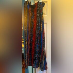 Hot Kiss Multicolor Geometric Maxi Dress/Skirt